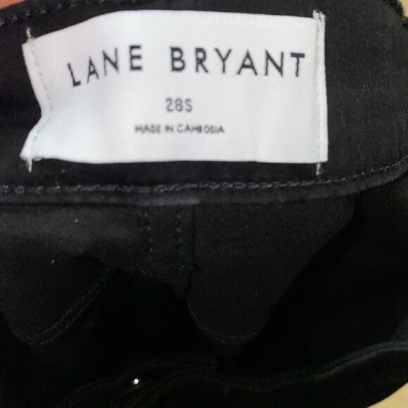 Lane Bryant Signature Fit Sateen Skinny Mid Rise Black Jeans Plus Size 28 NWT - Picture 8 of 16